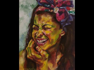 Laughing Girl with a Ribbon