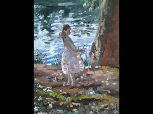 Girl at the Lake