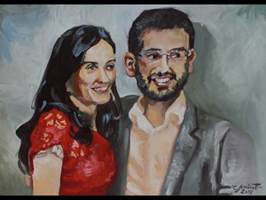 Retrato de Gabriela Giordano e Pedro Eroles